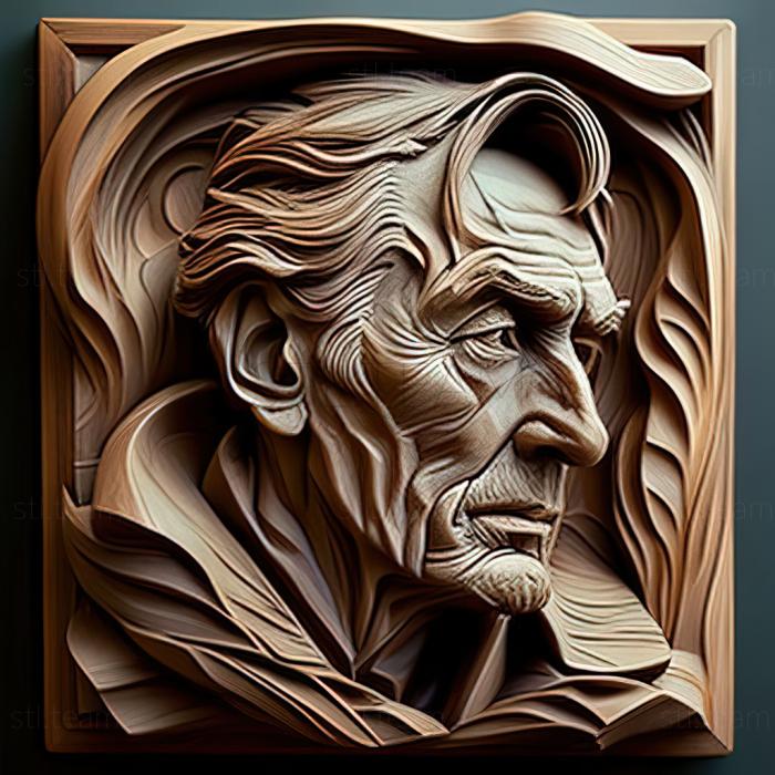 3D model Edward Runcie American artist (STL)